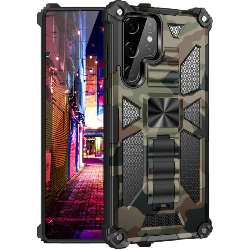 Cover Samsung Galaxy S22 Ultra 5G Aftagelig Støttecamouflage