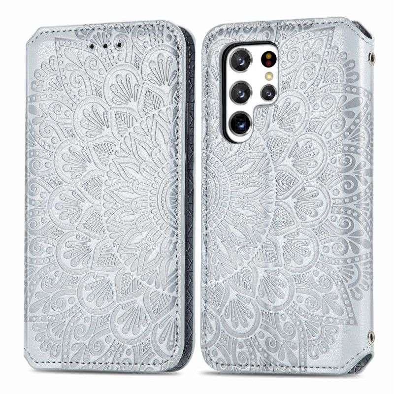 Cover Samsung Galaxy S22 Ultra 5G Flip Cover Mandalas