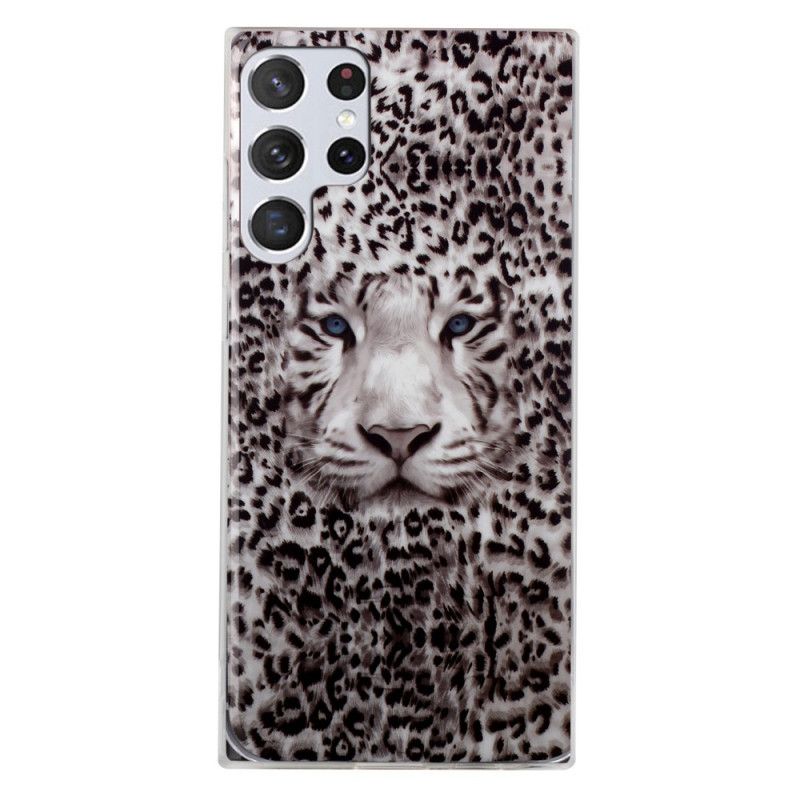 Cover Samsung Galaxy S22 Ultra 5G Fluorescerende Leopard