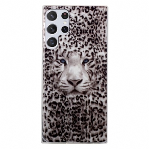 Cover Samsung Galaxy S22 Ultra 5G Fluorescerende Leopard