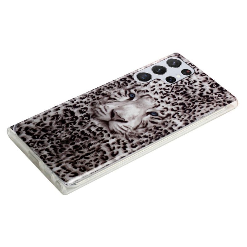 Cover Samsung Galaxy S22 Ultra 5G Fluorescerende Leopard