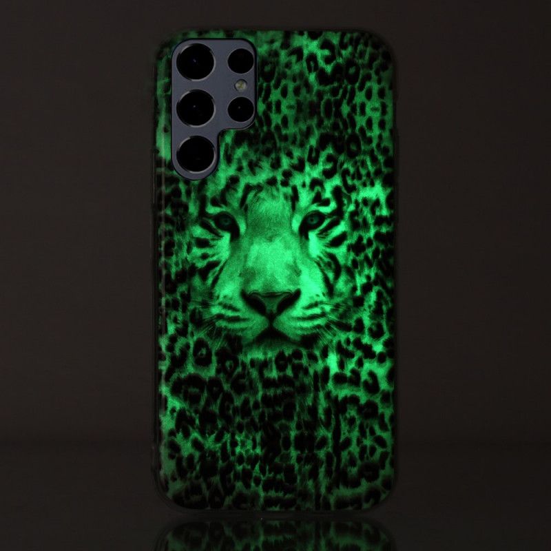 Cover Samsung Galaxy S22 Ultra 5G Fluorescerende Leopard