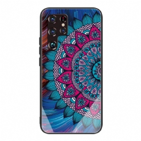 Cover Samsung Galaxy S22 Ultra 5G Hærdet Glas Mandala