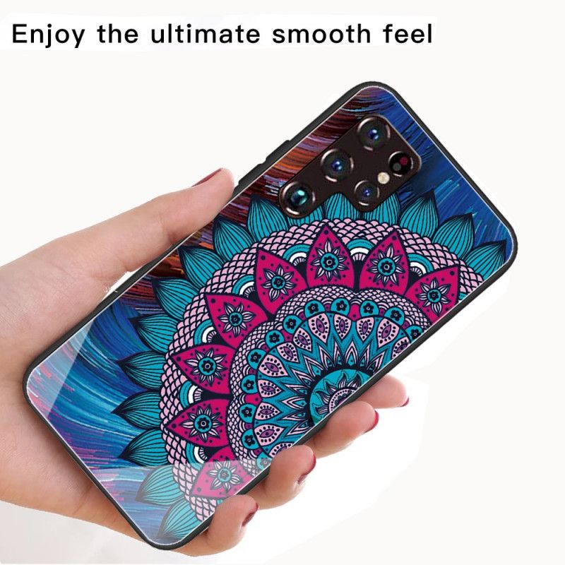 Cover Samsung Galaxy S22 Ultra 5G Hærdet Glas Mandala