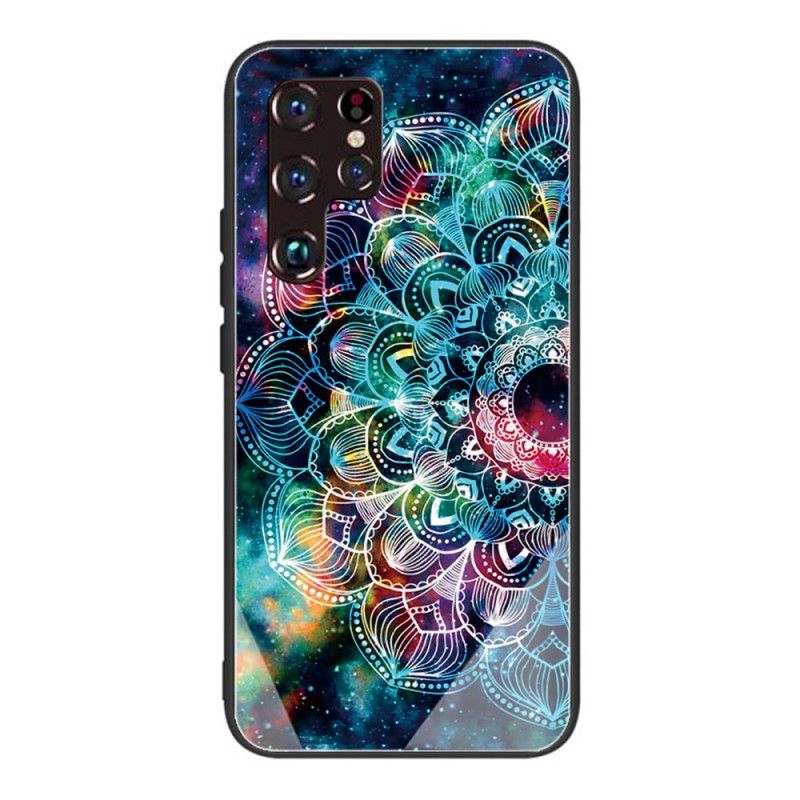 Cover Samsung Galaxy S22 Ultra 5G Hærdet Glas Mandala