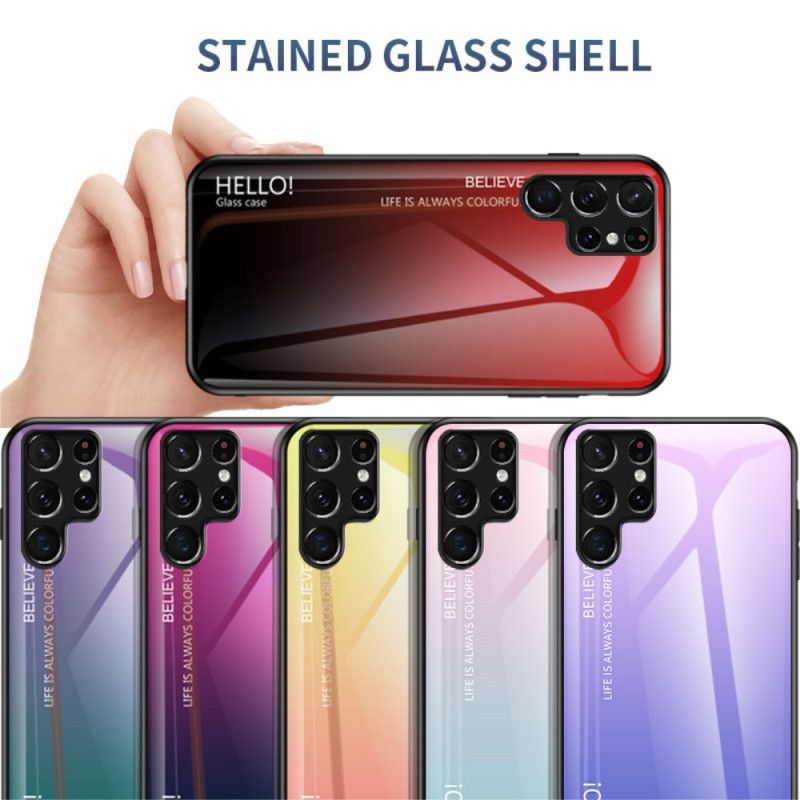 Cover Samsung Galaxy S22 Ultra 5G Hej Hærdet Glas