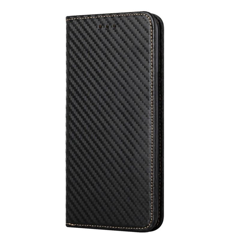 Cover Samsung Galaxy S22 Ultra 5G Med Snor Flip Cover Kulfiberrem