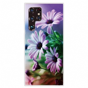 Cover Samsung Galaxy S22 Ultra 5G Realistiske Blomster