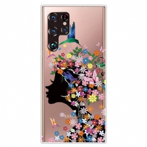 Cover Samsung Galaxy S22 Ultra 5G Smukt Blomsterhoved