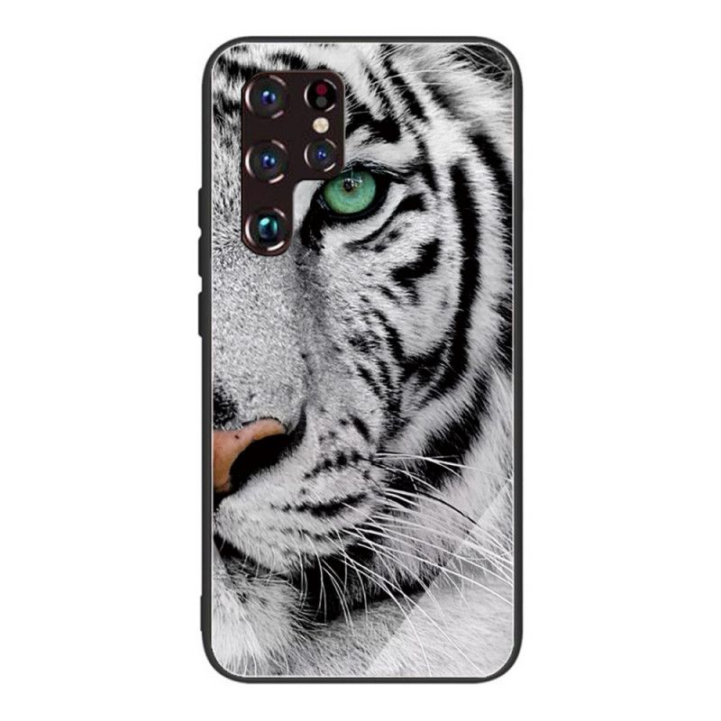 Cover Samsung Galaxy S22 Ultra 5G Tiger Hærdet Glas