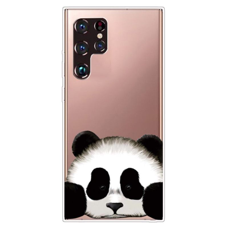 Cover Samsung Galaxy S22 Ultra 5G Transparent Panda