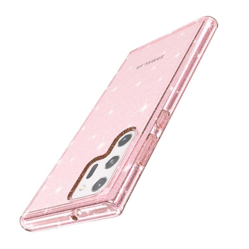 Cover Samsung Galaxy S22 Ultra 5G Transparente Pailletter