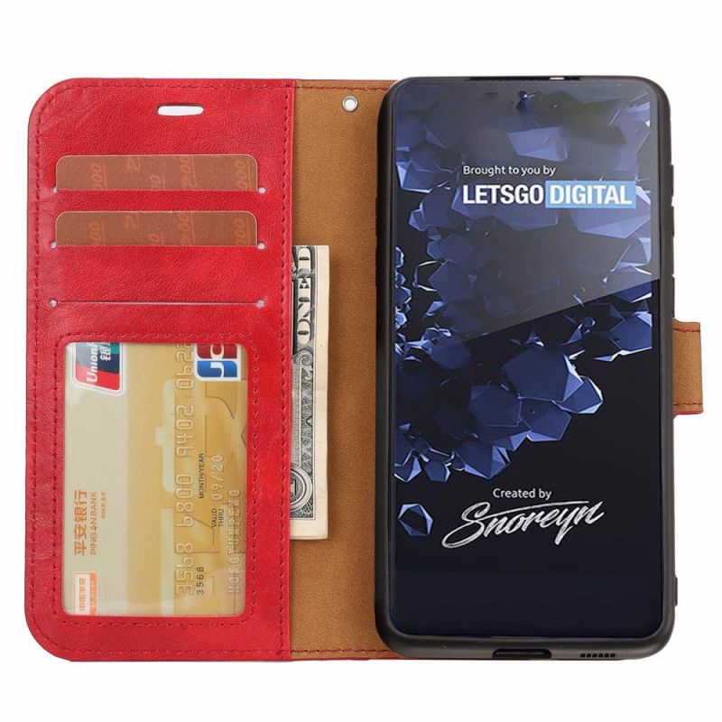 Flip Cover Samsung Galaxy S22 Ultra 5G Aftagelig Vintagestil