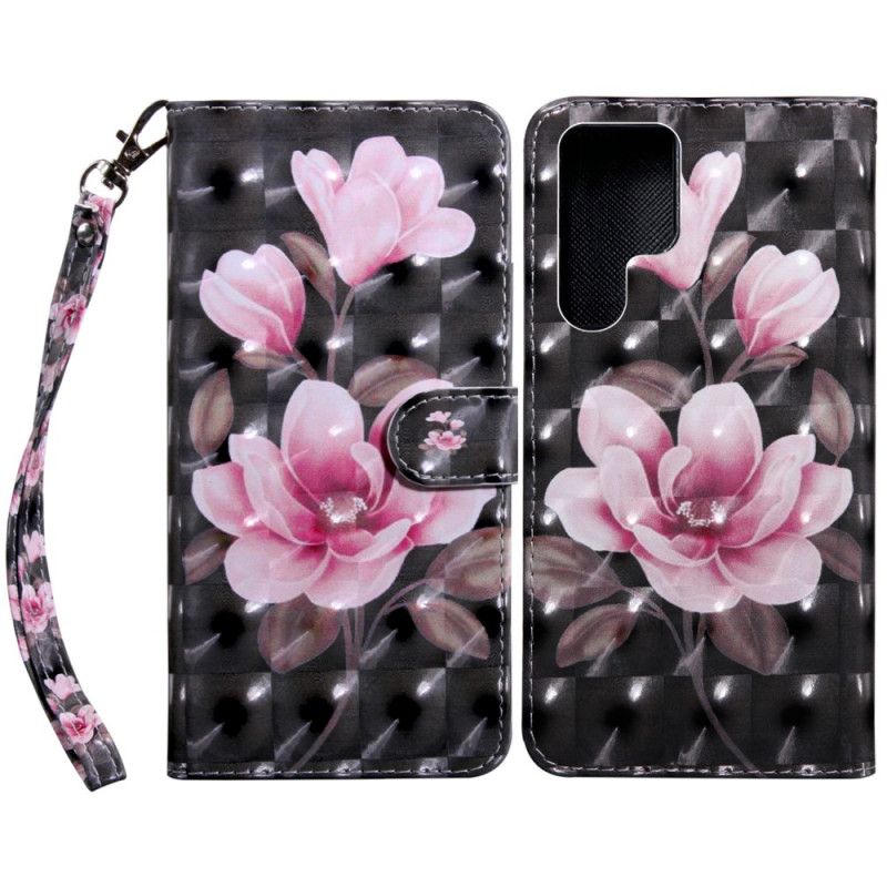 Flip Cover Samsung Galaxy S22 Ultra 5G Blomsterblomster