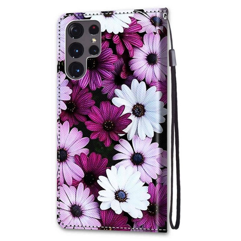 Flip Cover Samsung Galaxy S22 Ultra 5G Blomstervidunder