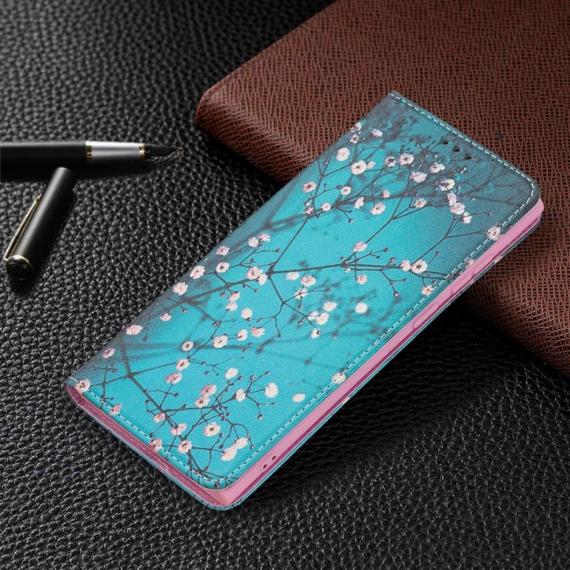 Flip Cover Samsung Galaxy S22 Ultra 5G Blomstrende Træ