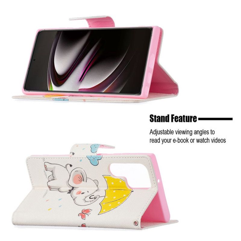 Flip Cover Samsung Galaxy S22 Ultra 5G Elefantunge