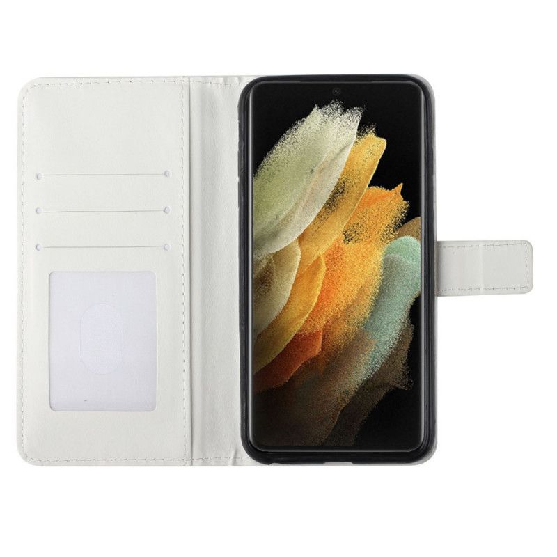 Flip Cover Samsung Galaxy S22 Ultra 5G Flyvende Sommerfugle