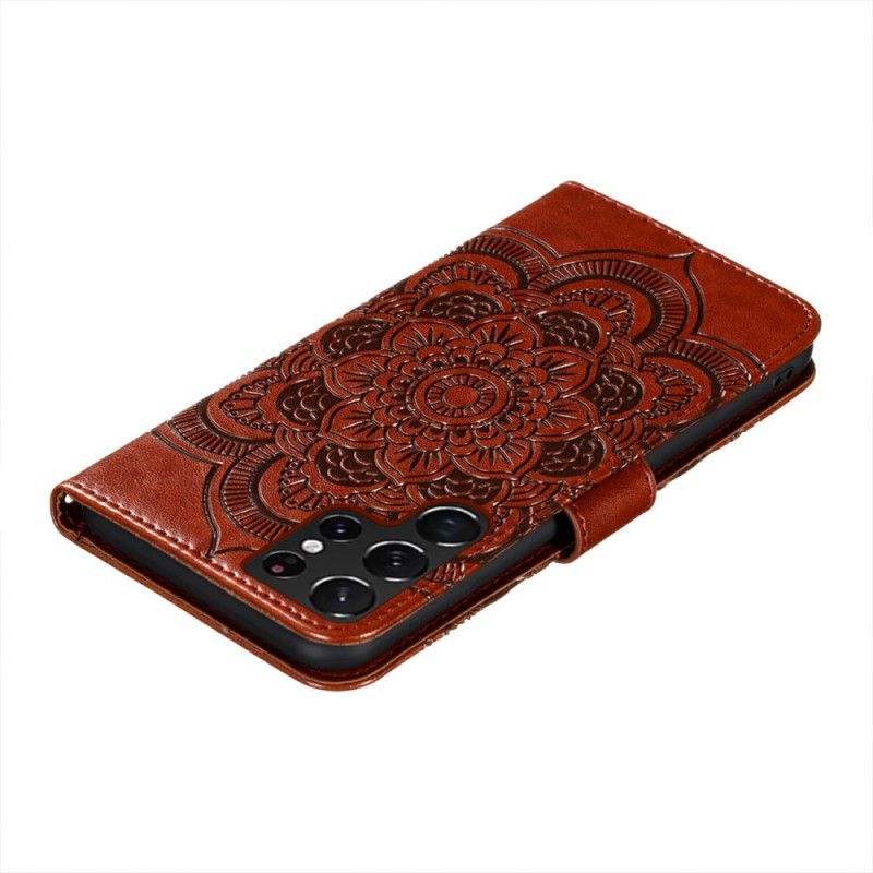 Flip Cover Samsung Galaxy S22 Ultra 5G Fuld Mandala