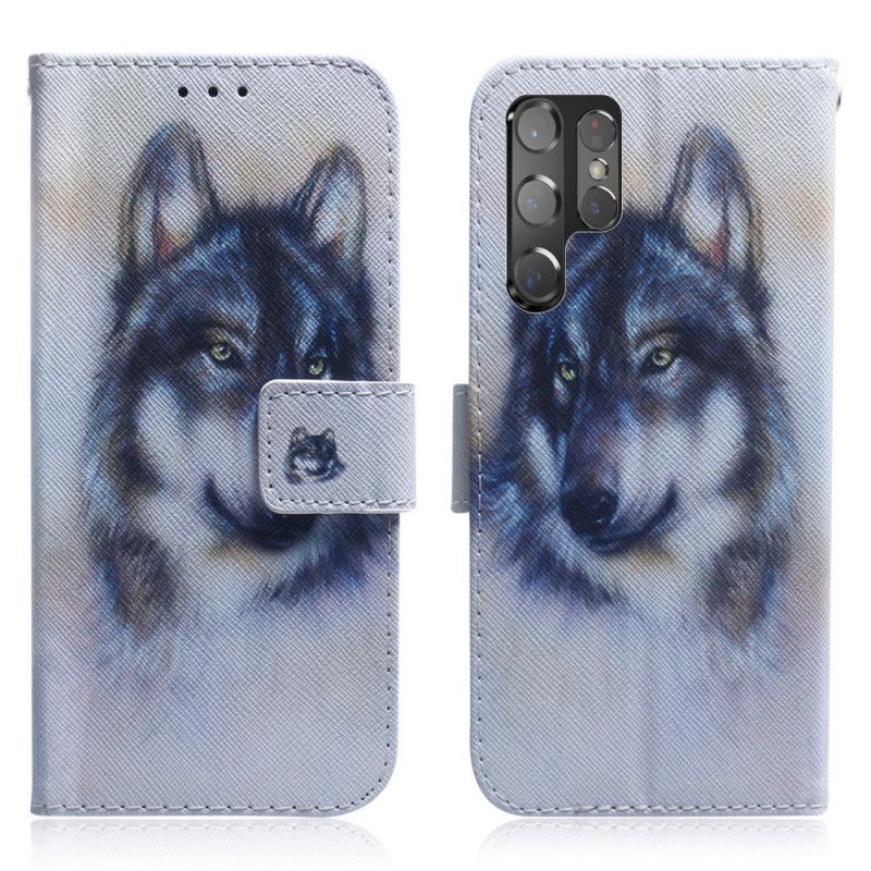 Flip Cover Samsung Galaxy S22 Ultra 5G Hundeblik