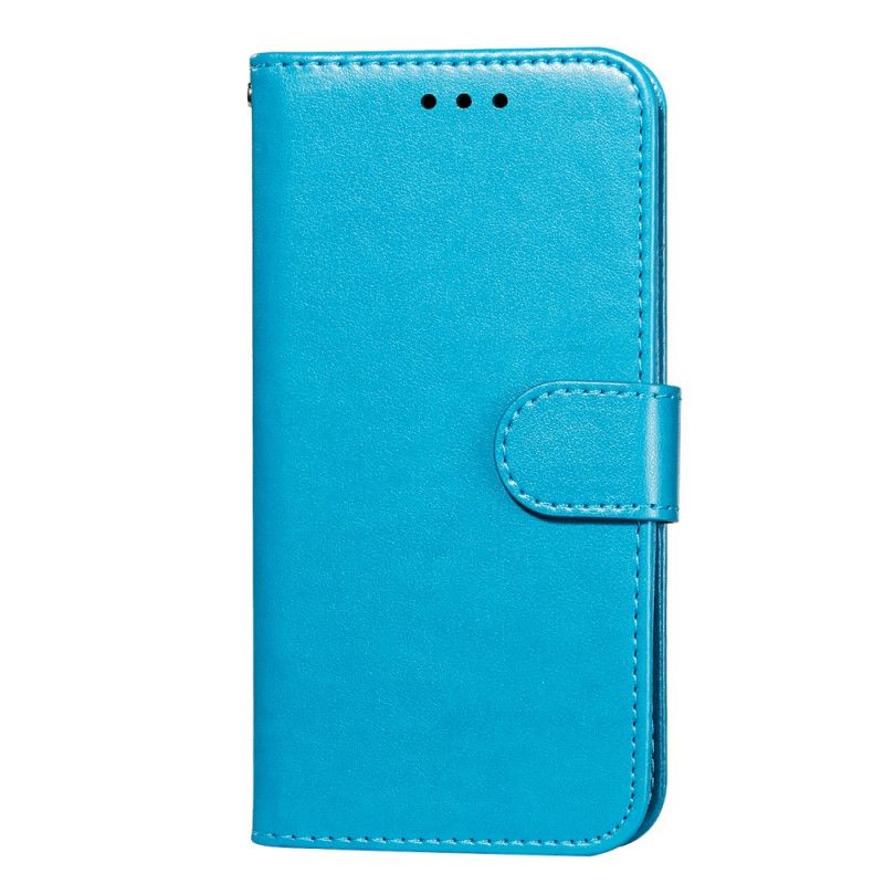 Flip Cover Samsung Galaxy S22 Ultra 5G Med Snor Ensfarvet Rem