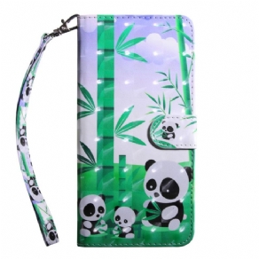 Flip Cover Samsung Galaxy S22 Ultra 5G Pandafamilien