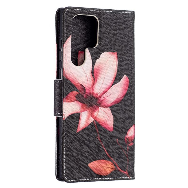 Flip Cover Samsung Galaxy S22 Ultra 5G Pink Blomst