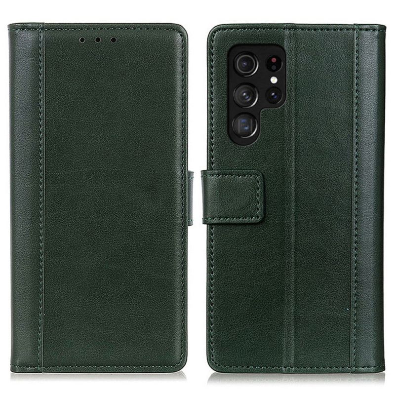 Flip Cover Samsung Galaxy S22 Ultra 5G Stil Læder Elegance