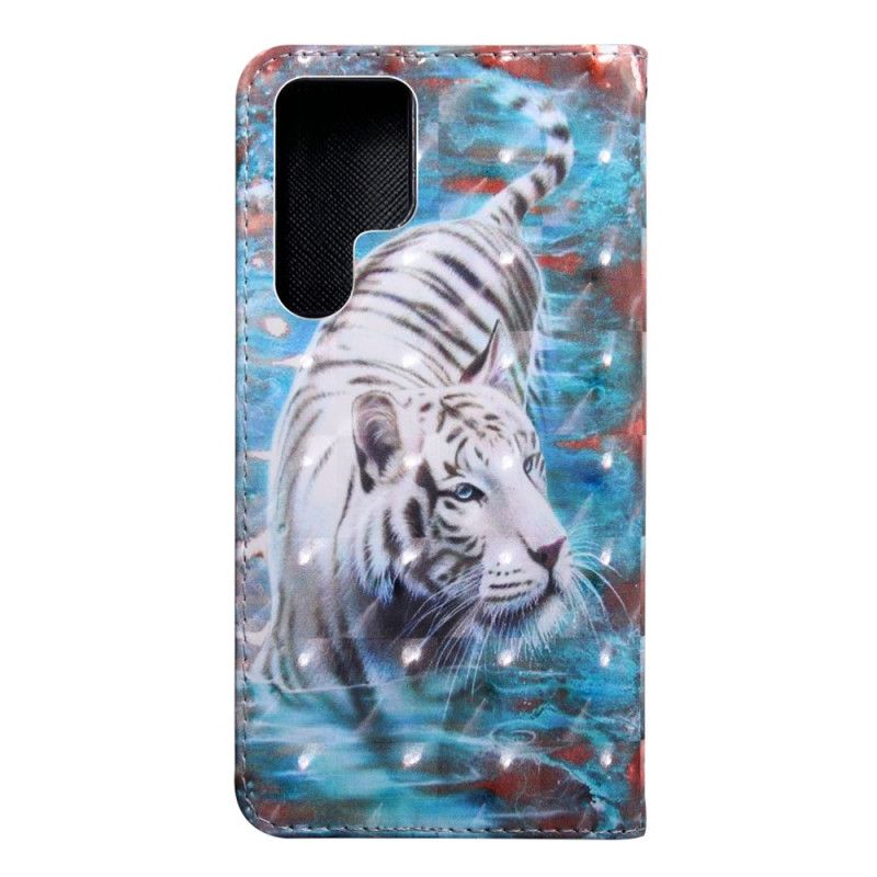 Flip Cover Samsung Galaxy S22 Ultra 5G Tiger Lucien