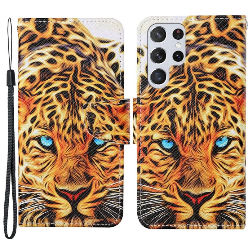 Flip Cover Samsung Galaxy S22 Ultra 5G Tiger Med Snor