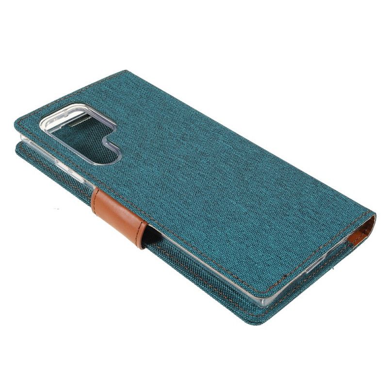 Flip Cover Samsung Galaxy S22 Ultra 5G Tofarvet Mercury Goospery Stof