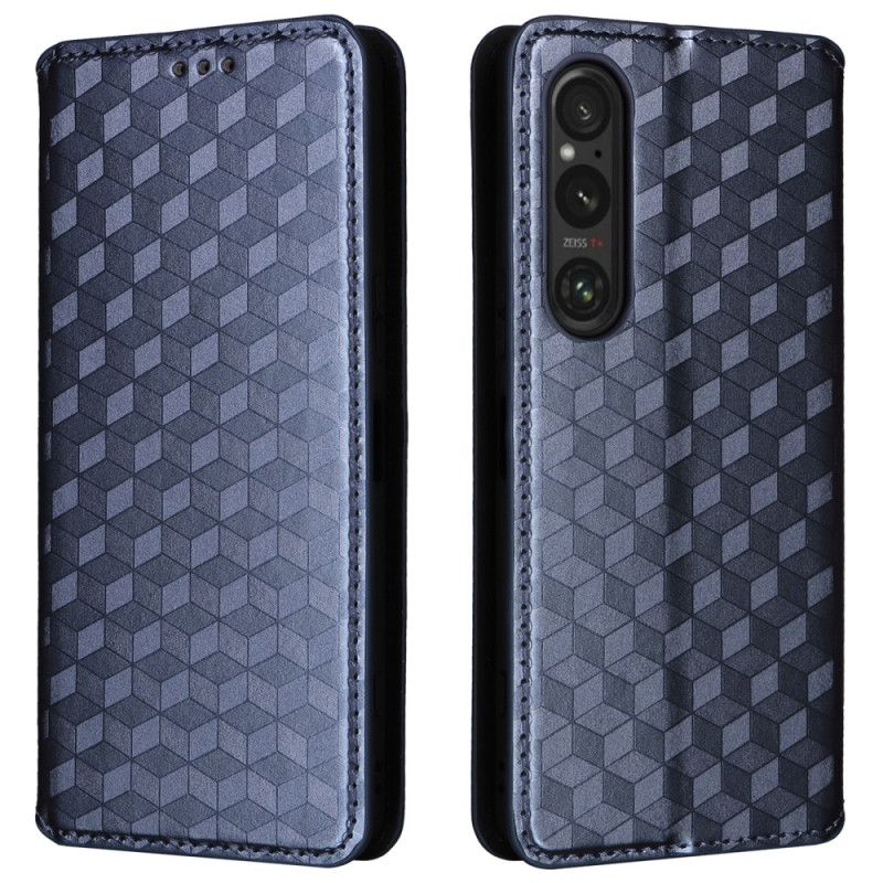 Flip Cover Sony Xperia 1 Vi 3d Diamantmønster