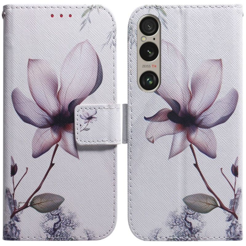 Flip Cover Sony Xperia 1 Vi Lyserød Blomst