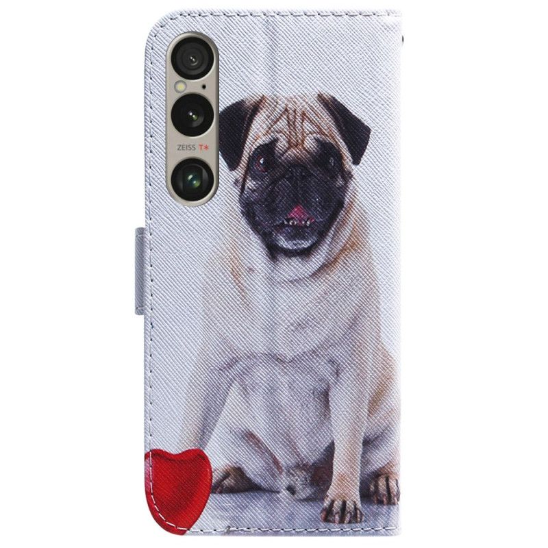 Flip Cover Sony Xperia 1 Vi Mops Hund