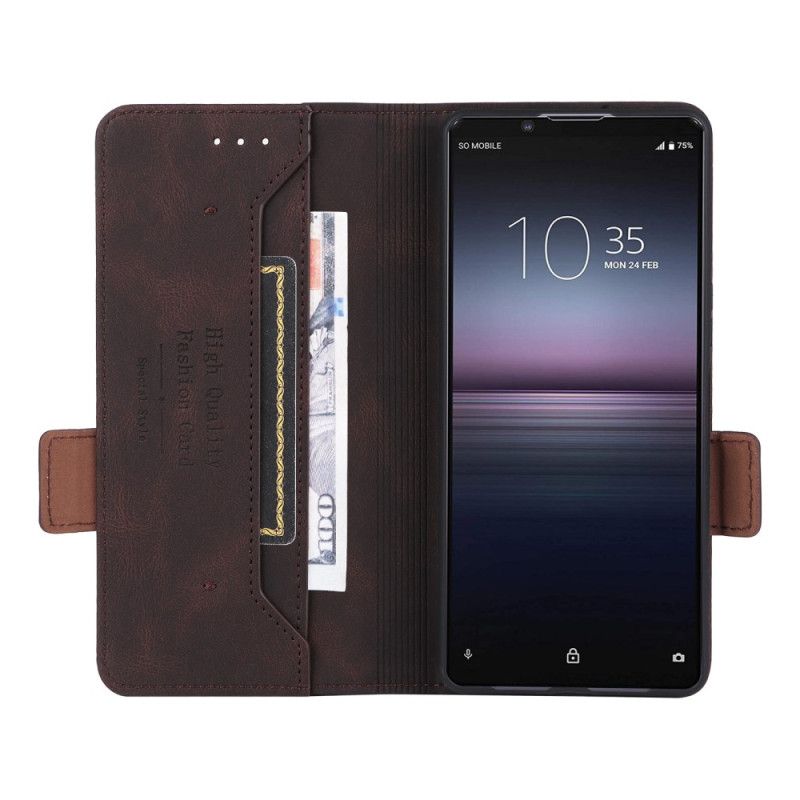 Flip Cover Sony Xperia 1 Vi Retro Læderstil