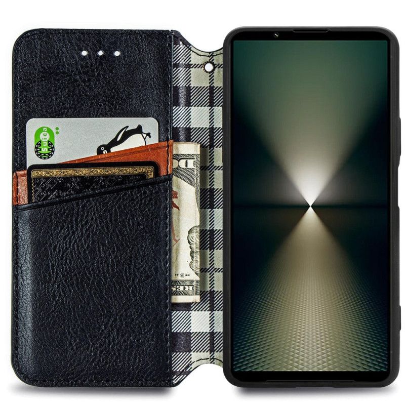 Flip Cover Sony Xperia 1 Vi Ruskindseffektfrise