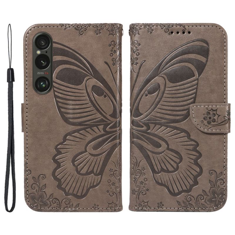 Flip Cover Sony Xperia 1 Vi Sommerfuglegrafiksnor