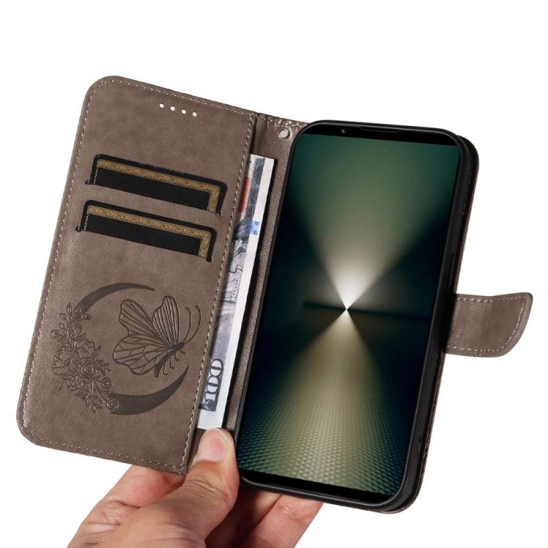 Flip Cover Sony Xperia 1 Vi Sommerfuglegrafiksnor