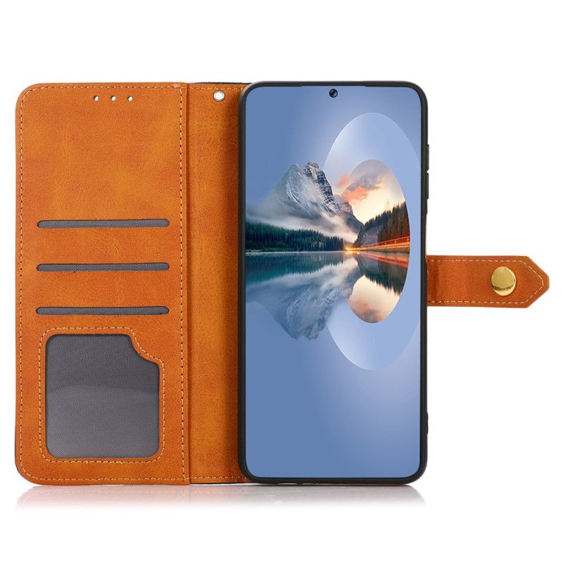 Læder Cover Sony Xperia 1 Vi Telefon Etui Khazneh Gyldne Spænde