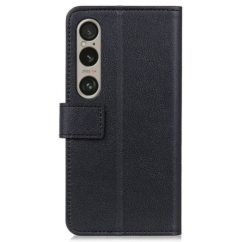 Læder Cover Sony Xperia 1 Vi Telefon Etui Klassisk