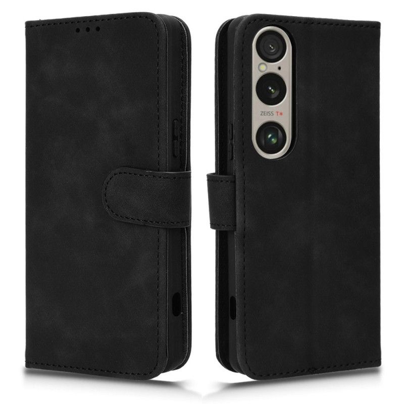 Læder Cover Sony Xperia 1 Vi Telefon Etui Ruskindseffekt