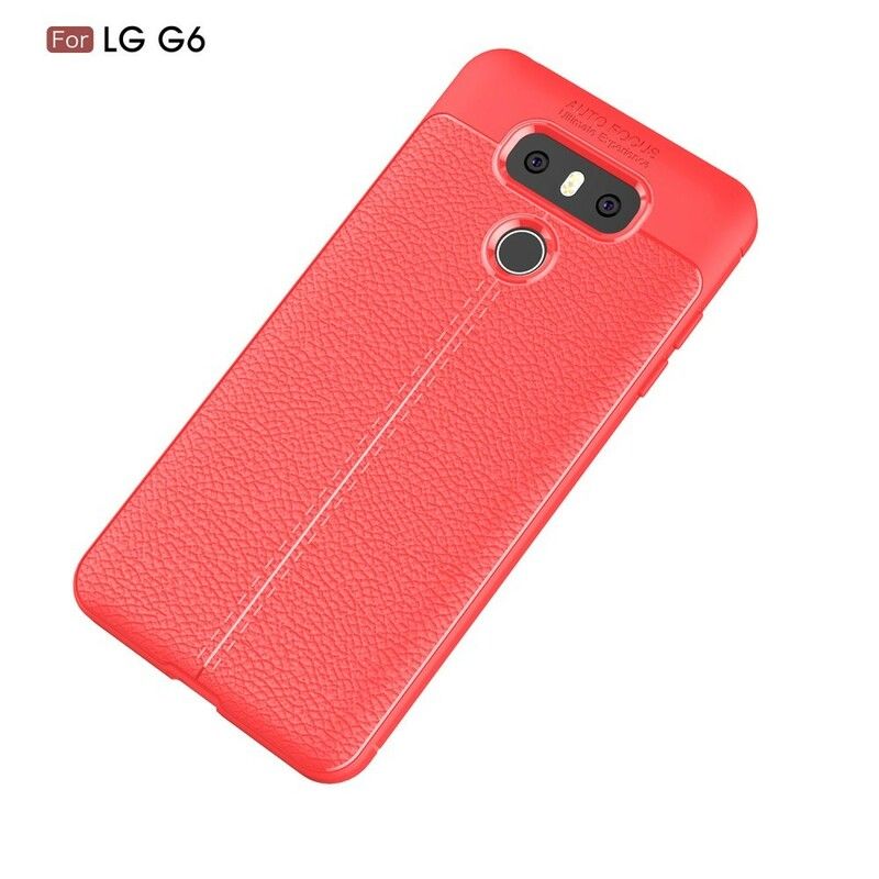 Cover LG G6 Dobbelt Linje Litchi Lædereffekt