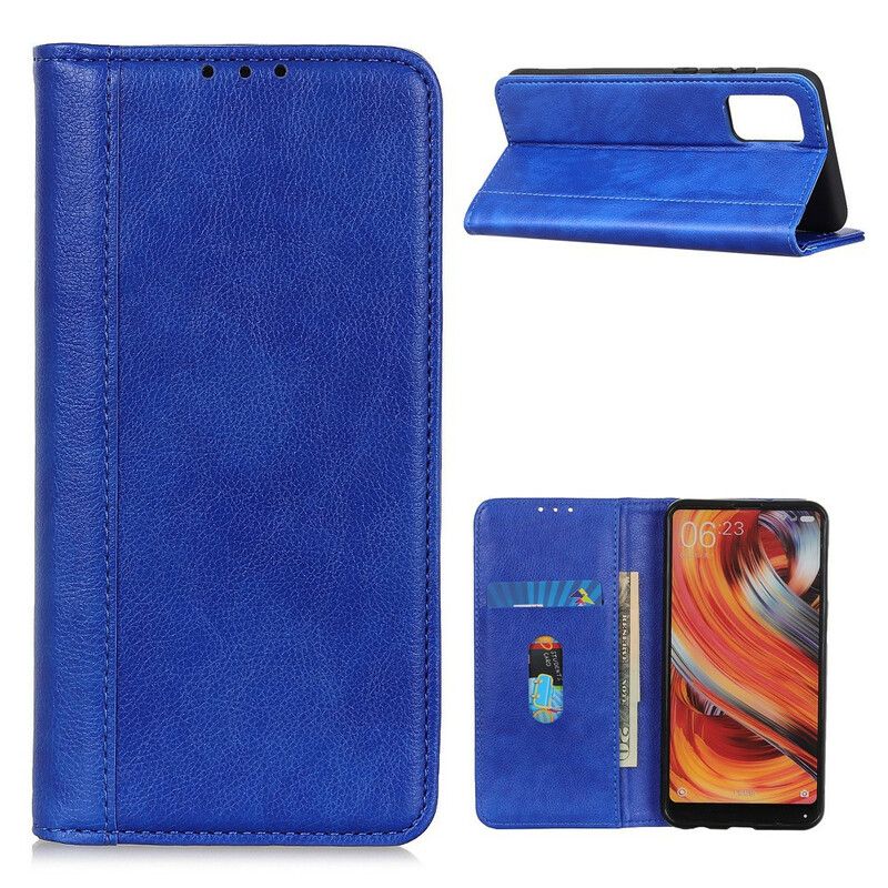 Cover Samsung Galaxy M51 Flip Cover Elegance Split Litchi Læder