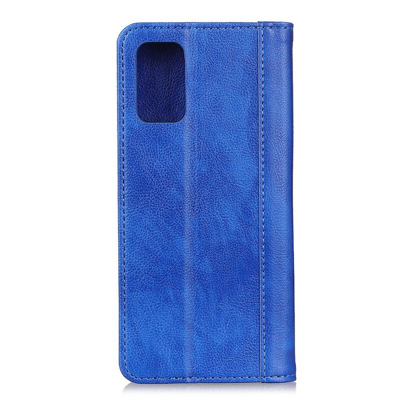 Cover Samsung Galaxy M51 Flip Cover Elegance Split Litchi Læder