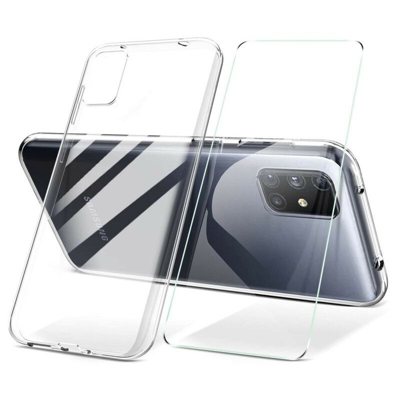 Cover Samsung Galaxy M51 Hærdet Glasskærm