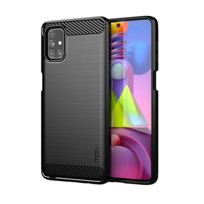 Cover Samsung Galaxy M51 Mofi Børstet Kulfiber