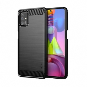 Cover Samsung Galaxy M51 Mofi Børstet Kulfiber