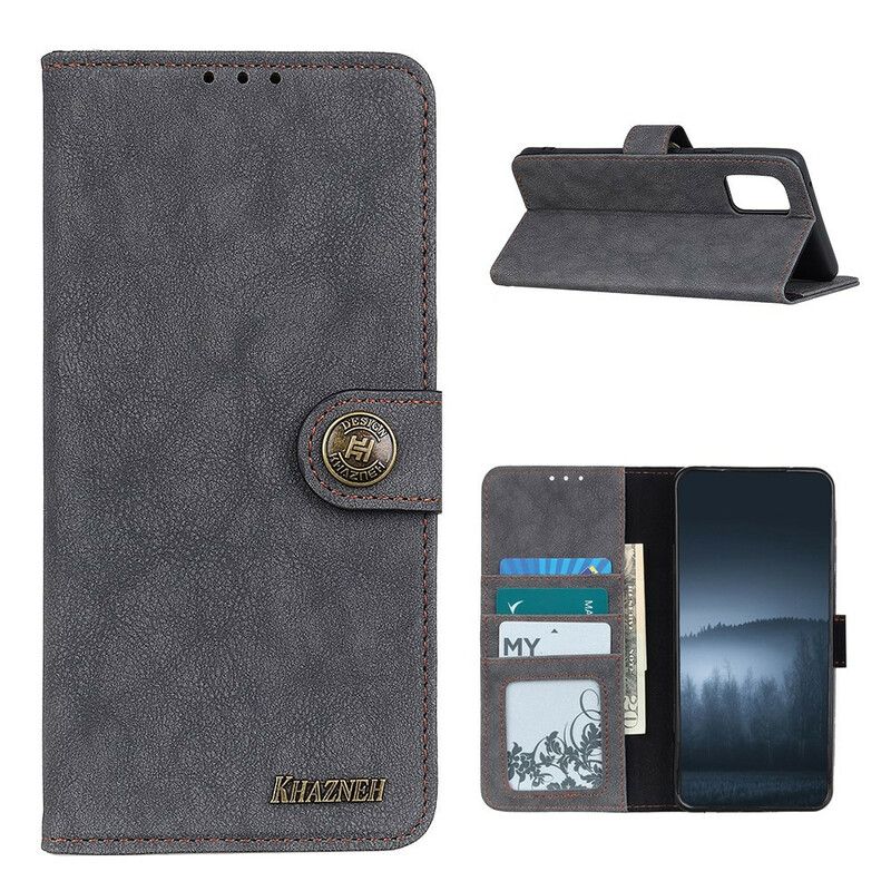 Flip Cover Samsung Galaxy M51 Retro Split Kunstlæder Khazneh