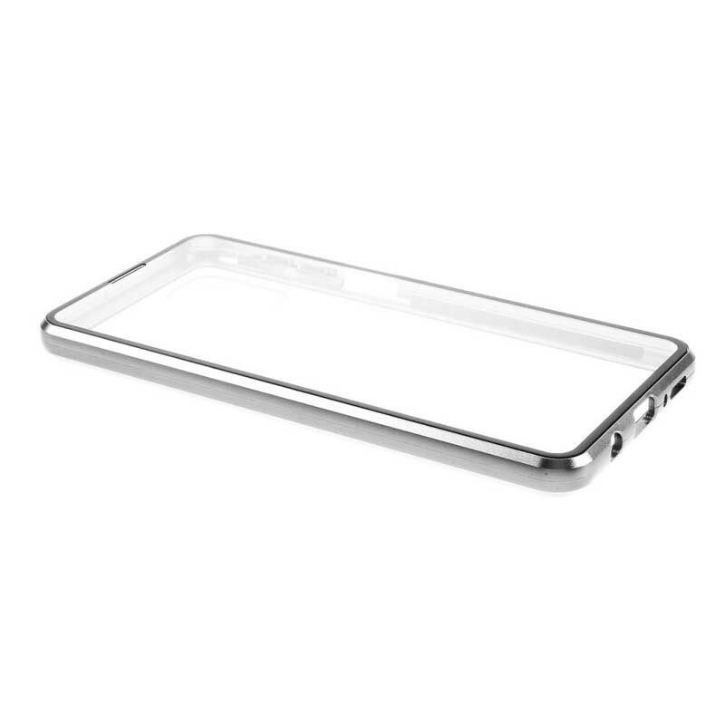 Mobilcover Samsung Galaxy M51 Metalkanter Og Hærdet Glas