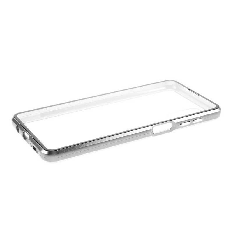 Mobilcover Samsung Galaxy M51 Metalkanter Og Hærdet Glas